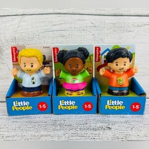 Fisher Price Little People Set of 2 Boys & 1 Girl Figures - NEW